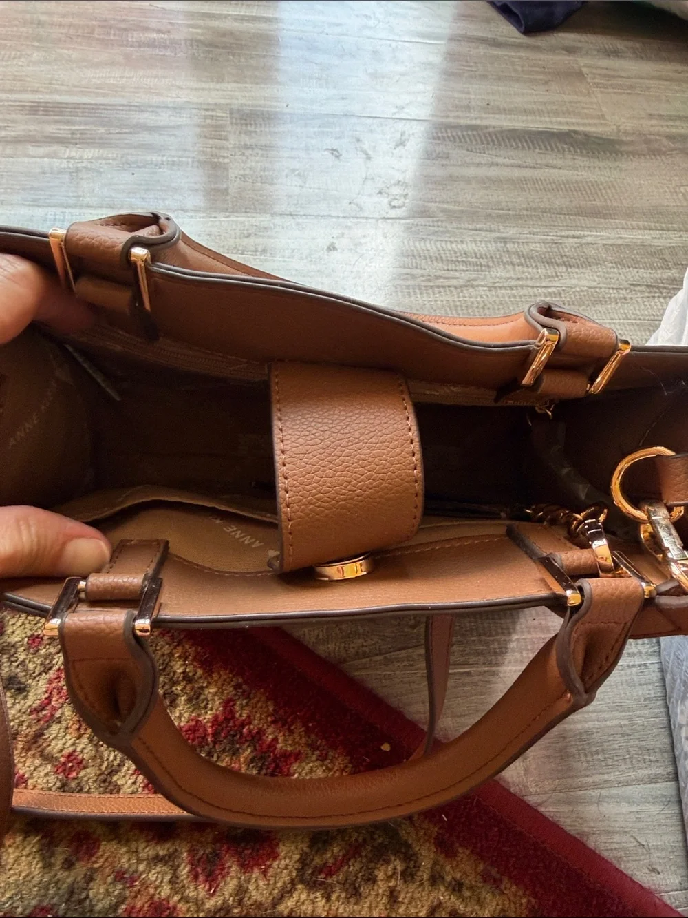 Anne Klein structured satchel